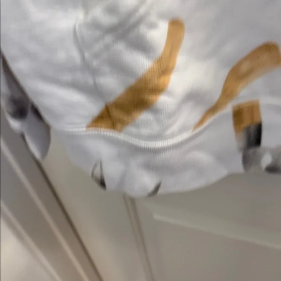 Supreme Shears Print Hoodie in White and Tan - Picture 6 of 13